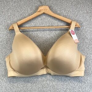 Cacique Comfort Bliss lightly lined full coverage bra 44 DDD underwire smooth